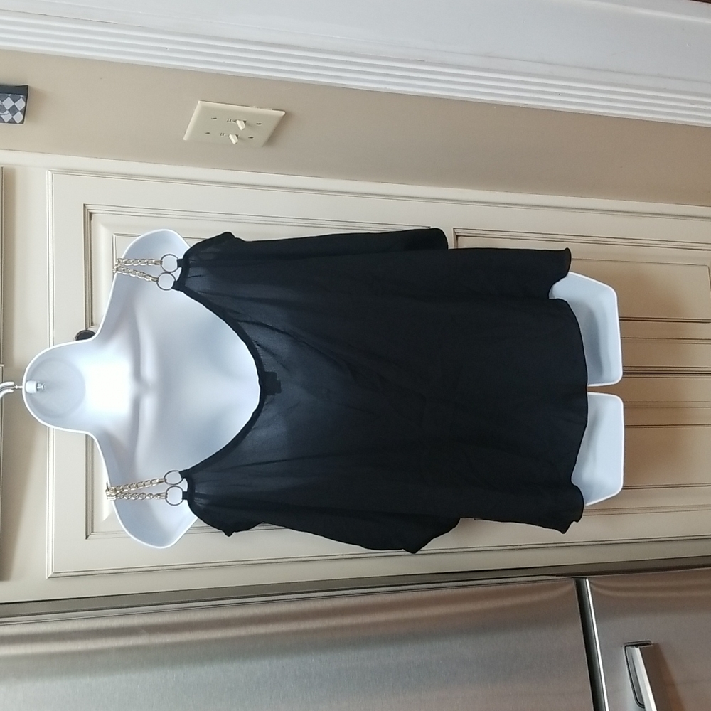 Toto Collection Chain Shoulder Strap Blouse - Picture 3 of 8